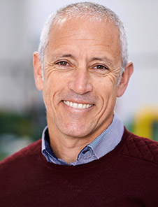 Older man with healthy smile